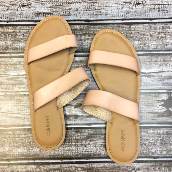 Old Navy Shoes - Old Navy Tan Slip on Sandals US 8